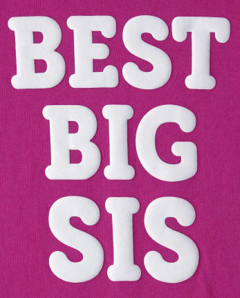 Baby And Toddler Girls Big Sis Graphic Tee