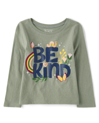 Baby And Toddler Girls Be Kind Graphic Tee