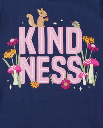 Baby And Toddler Girls Kindness Graphic Tee 3-Pack