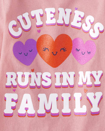 Baby And Toddler Girls Family Graphic Tee 3-Pack