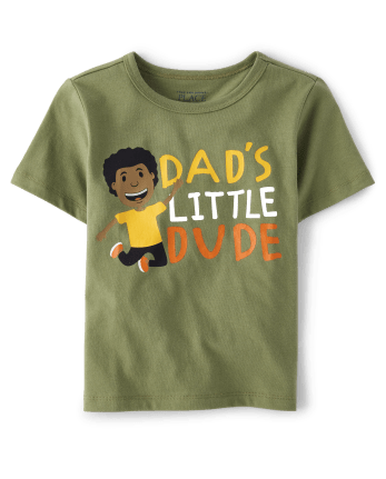 Baby And Toddler Boys Dad's Dude Graphic Tee