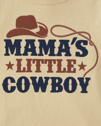Baby And Toddler Boys Mama's Little Cowboy Graphic Tee
