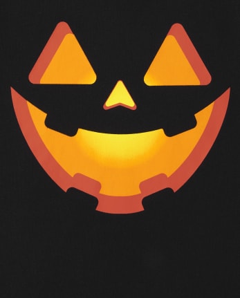 Baby And Toddler Boys Jack-O-Lantern Face Graphic Tee