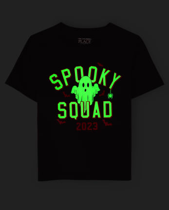 Unisex Baby And Toddler Matching Family Glow Spooky Squad Graphic Tee