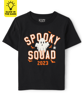 Unisex Baby And Toddler Matching Family Glow Spooky Squad Graphic Tee