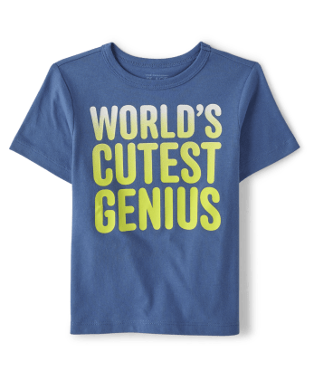 Baby And Toddler Boys Cutest Genius Graphic Tee