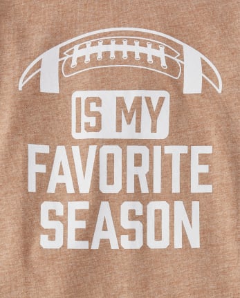 Camiseta unisex con gráfico de temporada de fútbol para bebés y niños pequeños