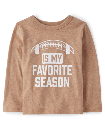 Camiseta unisex con gráfico de temporada de fútbol para bebés y niños pequeños