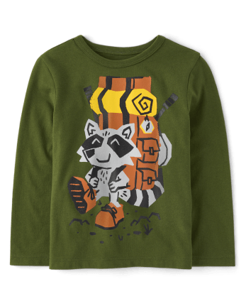Baby And Toddler Boys Raccoon Graphic Tee
