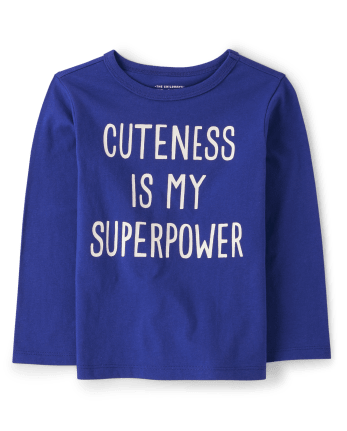 Baby And Toddler Boys Cuteness Graphic Tee