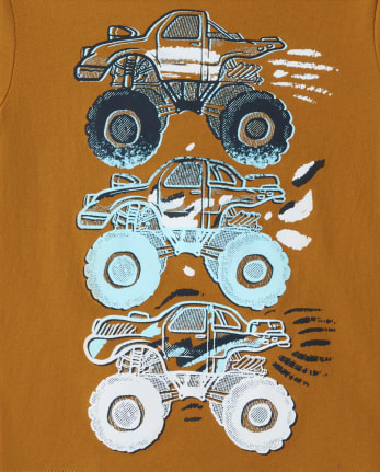 Boys Short Sleeve Car Graphic Tee  The Children's Place - S/D SANDSTORM