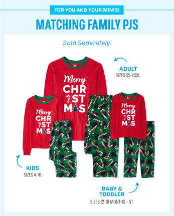 Unisex Kids Matching Family Merry Christmas 2023 Snug Fit Cotton And Fleece Pajamas