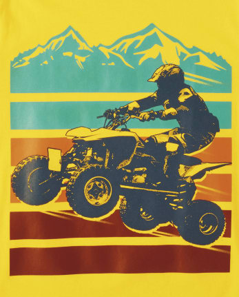 Camiseta con gráfico de quad para niños