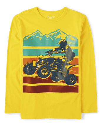 Camiseta con gráfico de quad para niños