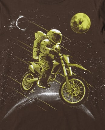 Camiseta con estampado de astronauta para niños