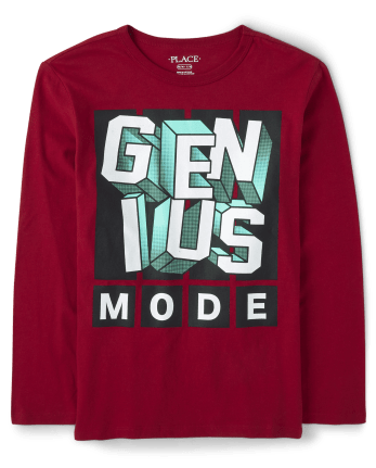 Camiseta con estampado Genius Mode para niño
