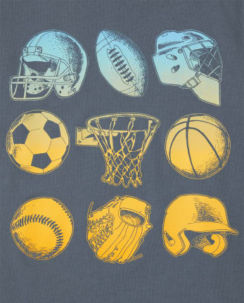 Boys Sports Icons Graphic Tee