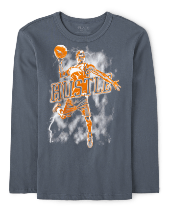 Camiseta con gráfico Hustle para niños