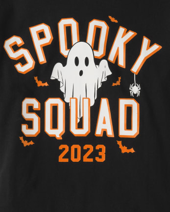 Unisex Kids Matching Family Glow Spooky Squad Graphic Tee