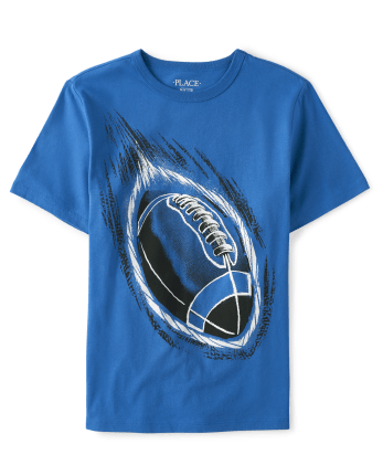 Boys Football Graphic Tee
