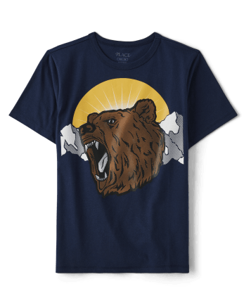 Boys Bear Graphic Tee