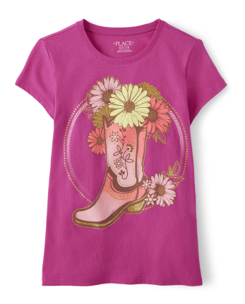 Girls Boots Graphic Tee