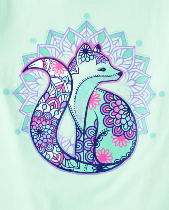 Girls Fox Graphic Tee