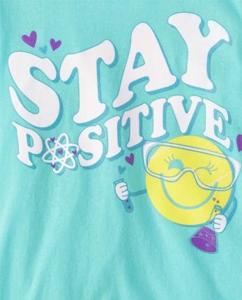 Girls Stay Positive Graphic Tee