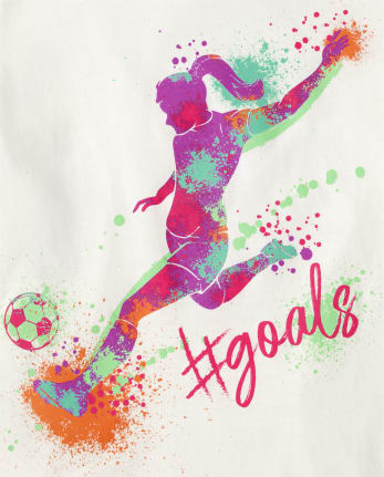 Girls Soccer Goals Graphic Tee