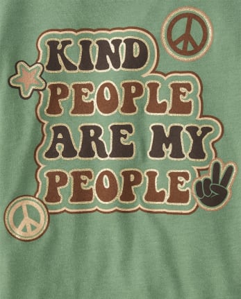 Girls Kind People Graphic Tee