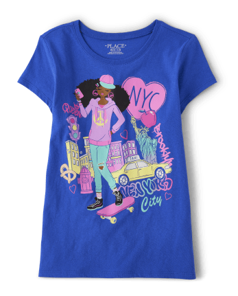 Girls NYC Girl Graphic Tee