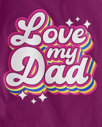 Camiseta con gráfico Girls Love Dad