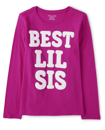 Girls Lil Sis Graphic Tee