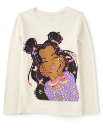 Girls Smile Graphic Tee