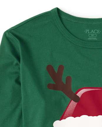 Camiseta con estampado de Papá Noel familiar a juego para hombre