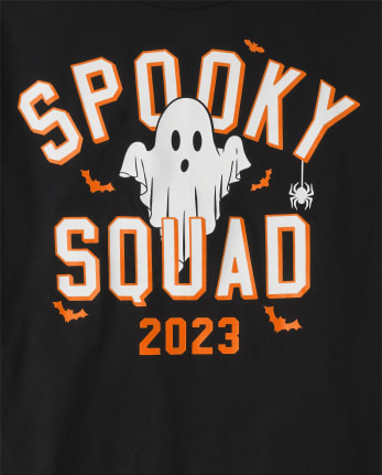 Unisex Adult Matching Family Glow Spooky Squad Graphic Tee