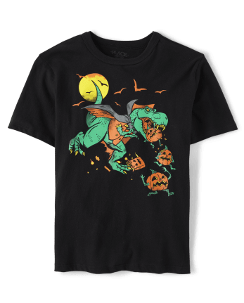 Dinossauro fantasma engraçado dino moon candy toddler boys halloween t shirt  design