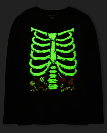 Womens Matching Family Glow Candy Skeleton Graphic Tee