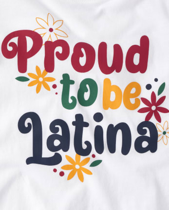 Baby And Toddler Girls Proud To Be Latina Graphic Tee
