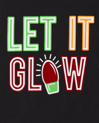 Adult Matching Family Glow Let It Glow Cotton Pajamas