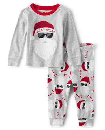 Pyjama ajusté en coton pour bébé et tout-petit, ensemble familial Glow Jolly Squad