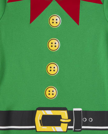 Kids Elf Suit Snug Fit Cotton Pajamas