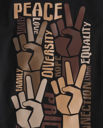 Camiseta con gráfico Peace Hands para niños