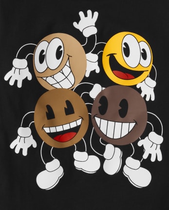 Baby And Toddler Boys Emoji Graphic Tee