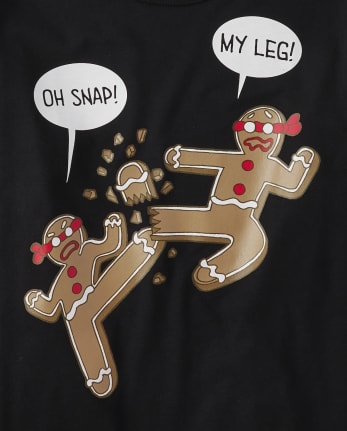 Camiseta gráfica Gingerbread Ninjas para niños