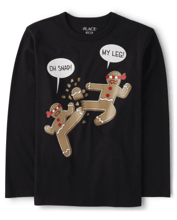 Camiseta gráfica Gingerbread Ninjas para niños