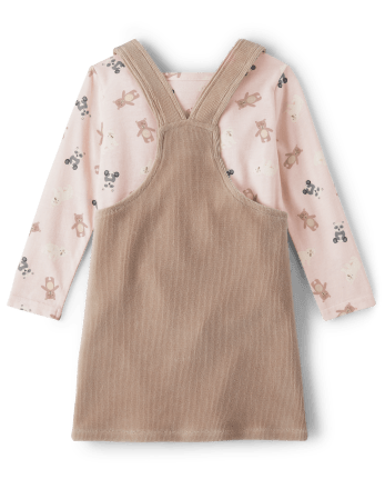 Toddler Girls Bear 2-Piece Outfit Set