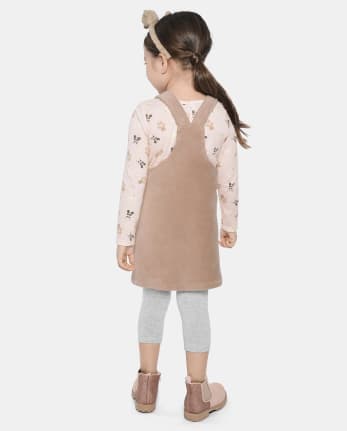 Toddler Girls Bear 2-Piece Outfit Set