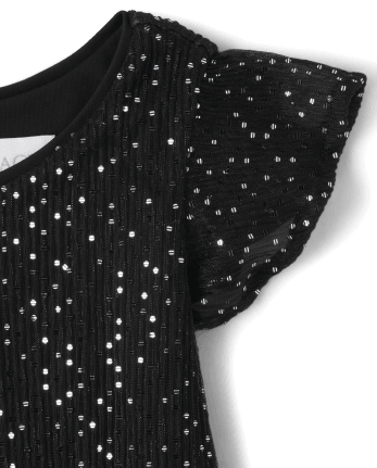 Vestido recto con lentejuelas para niñas