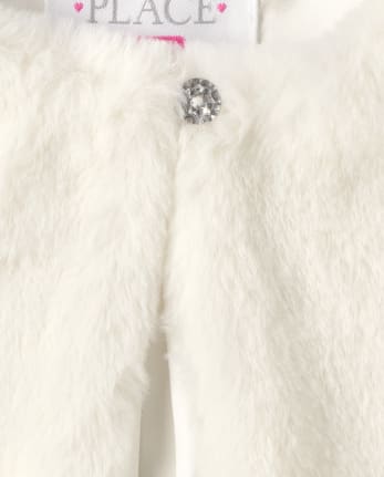Girls faux cheap fur cape